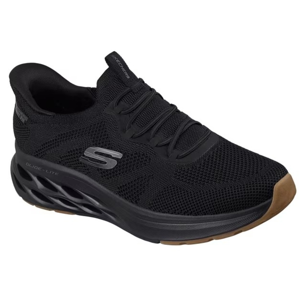 Skechers Mens Glide-Lite Swift Fit Sneaker Black 255208S Size 10.5 NWT